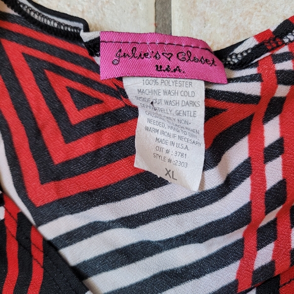 Vintage abstract y2k top - Picture 4 of 4